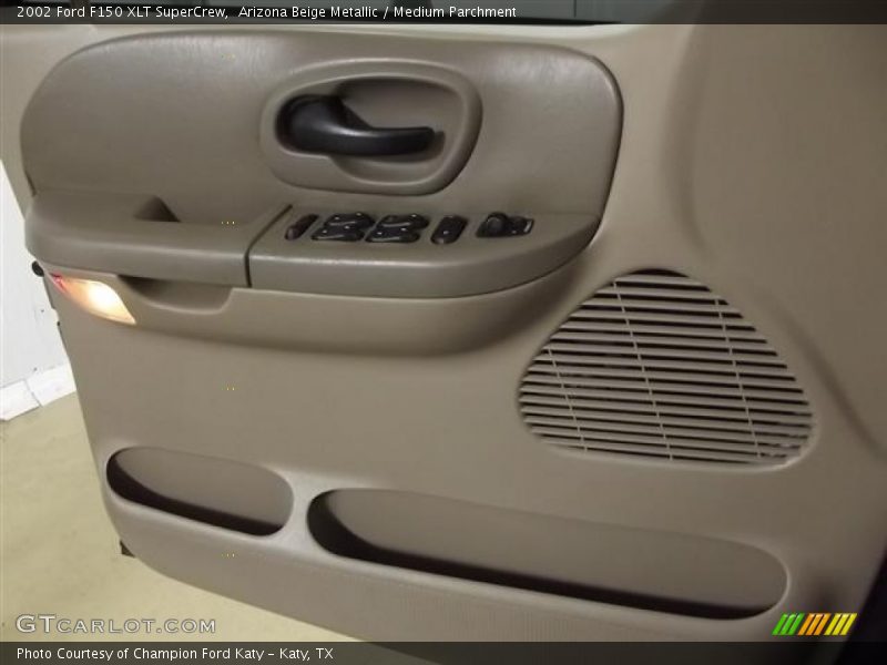 Arizona Beige Metallic / Medium Parchment 2002 Ford F150 XLT SuperCrew