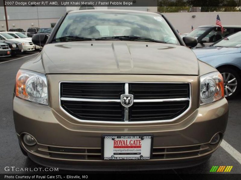 Light Khaki Metallic / Pastel Pebble Beige 2007 Dodge Caliber R/T AWD