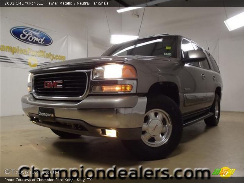 Pewter Metallic / Neutral Tan/Shale 2001 GMC Yukon SLE