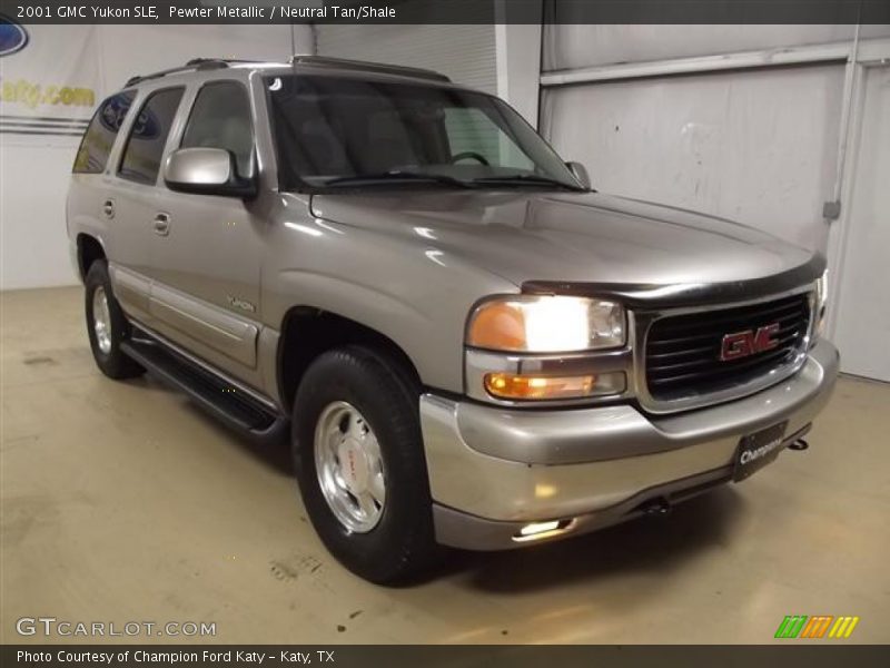 Pewter Metallic / Neutral Tan/Shale 2001 GMC Yukon SLE