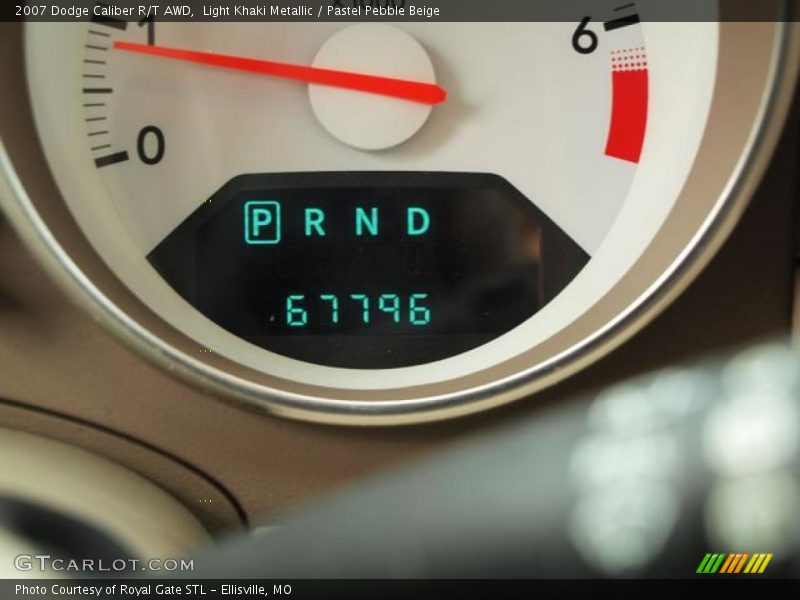 Light Khaki Metallic / Pastel Pebble Beige 2007 Dodge Caliber R/T AWD