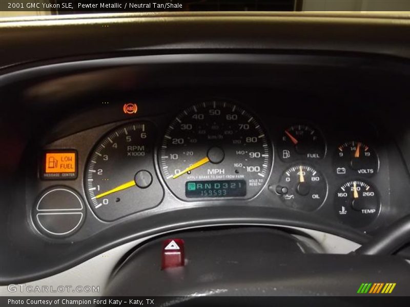  2001 Yukon SLE SLE Gauges