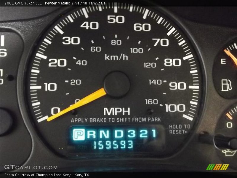 Pewter Metallic / Neutral Tan/Shale 2001 GMC Yukon SLE