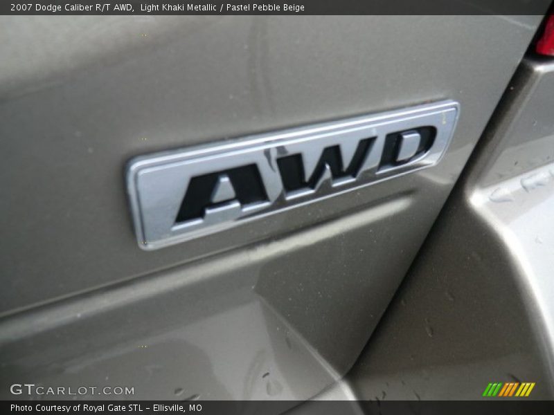 Light Khaki Metallic / Pastel Pebble Beige 2007 Dodge Caliber R/T AWD