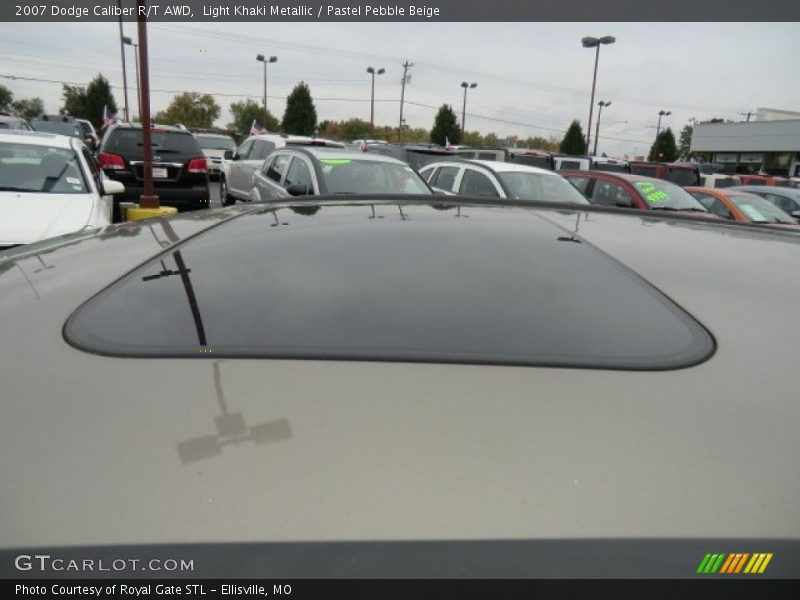 Light Khaki Metallic / Pastel Pebble Beige 2007 Dodge Caliber R/T AWD