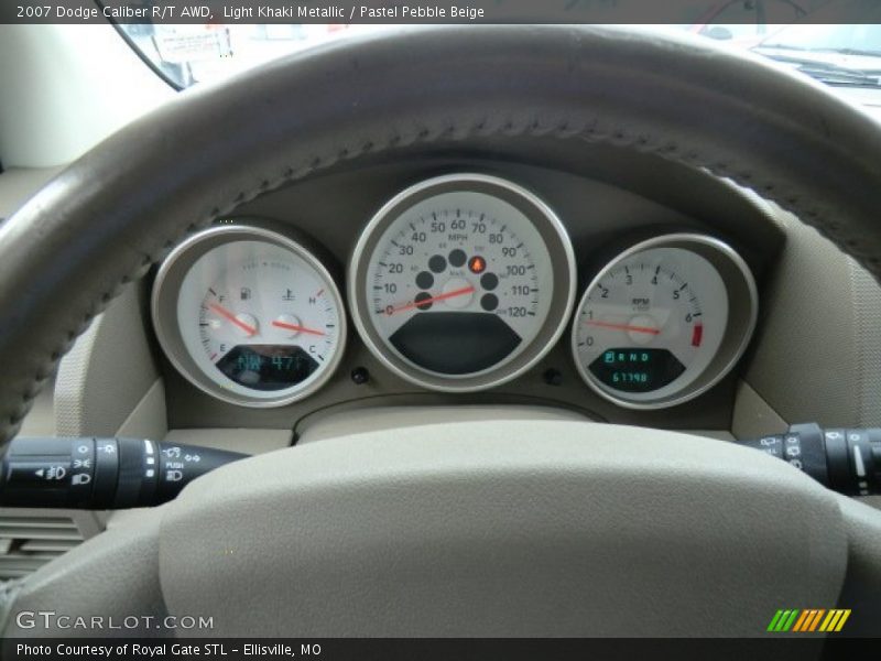 Light Khaki Metallic / Pastel Pebble Beige 2007 Dodge Caliber R/T AWD