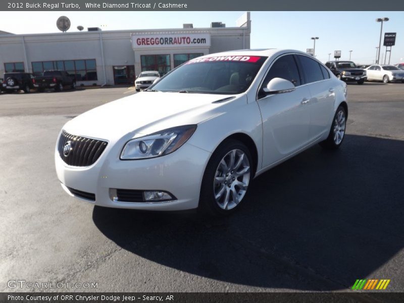 White Diamond Tricoat / Cashmere 2012 Buick Regal Turbo