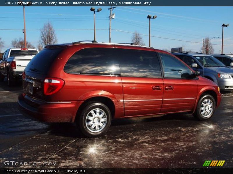 Inferno Red Crystal Pearl / Medium Slate Gray 2007 Chrysler Town & Country Limited