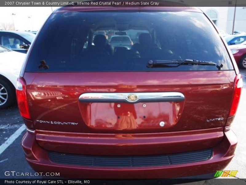 Inferno Red Crystal Pearl / Medium Slate Gray 2007 Chrysler Town & Country Limited