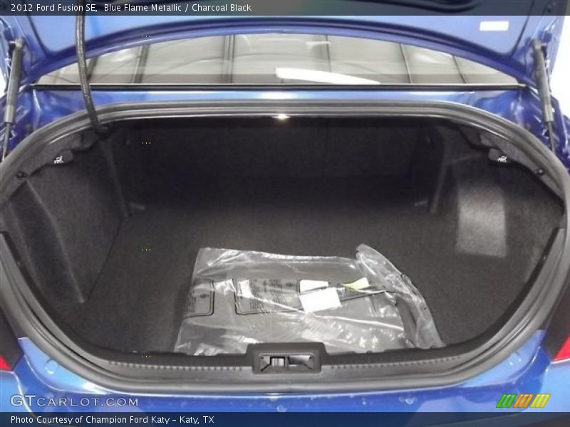 Blue Flame Metallic / Charcoal Black 2012 Ford Fusion SE