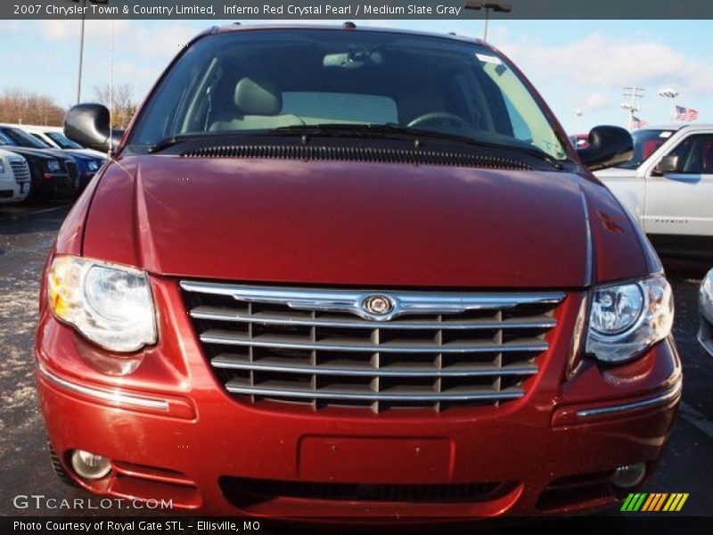 Inferno Red Crystal Pearl / Medium Slate Gray 2007 Chrysler Town & Country Limited