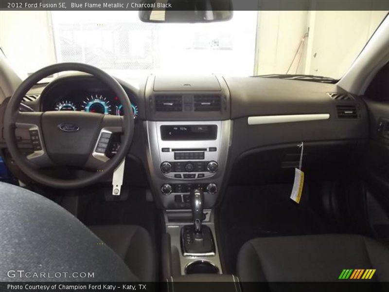 Blue Flame Metallic / Charcoal Black 2012 Ford Fusion SE