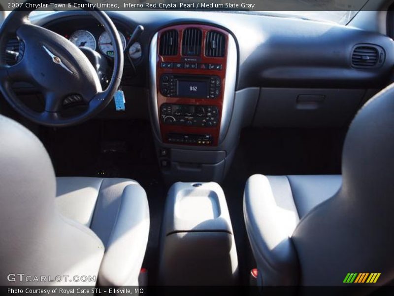Inferno Red Crystal Pearl / Medium Slate Gray 2007 Chrysler Town & Country Limited