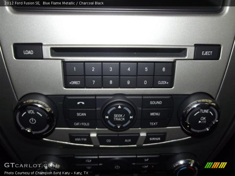 Blue Flame Metallic / Charcoal Black 2012 Ford Fusion SE