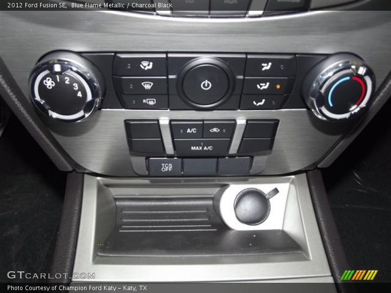 Blue Flame Metallic / Charcoal Black 2012 Ford Fusion SE