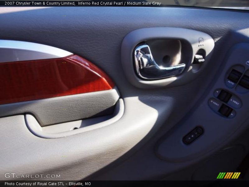 Inferno Red Crystal Pearl / Medium Slate Gray 2007 Chrysler Town & Country Limited