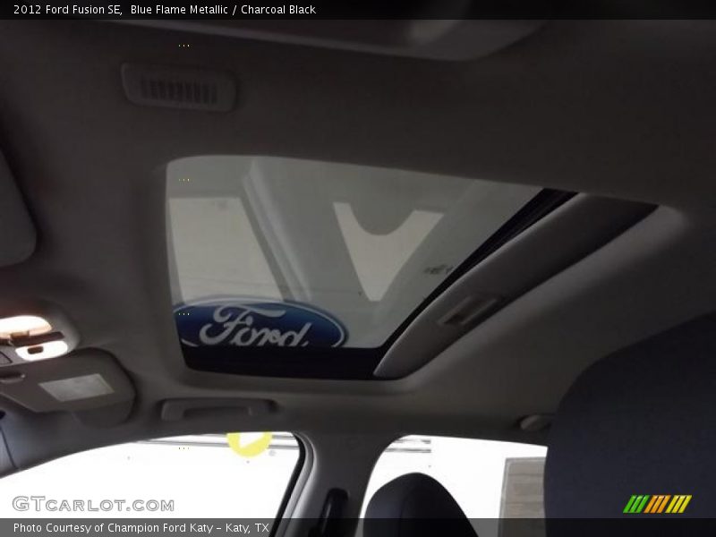 Blue Flame Metallic / Charcoal Black 2012 Ford Fusion SE