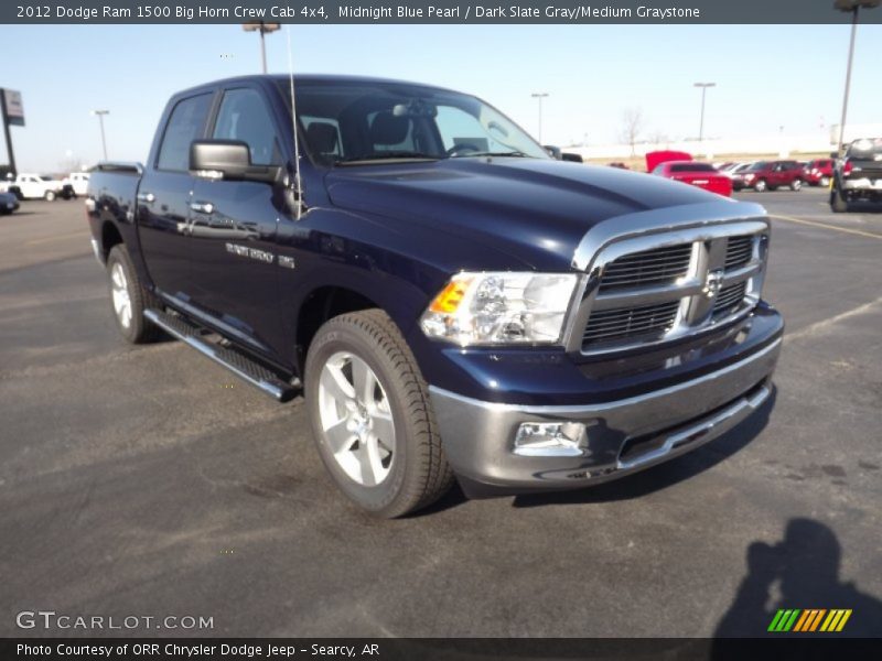 Midnight Blue Pearl / Dark Slate Gray/Medium Graystone 2012 Dodge Ram 1500 Big Horn Crew Cab 4x4