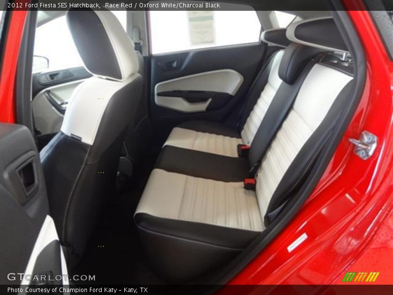 2012 Fiesta SES Hatchback Oxford White/Charcoal Black Interior