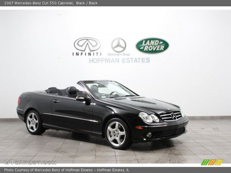 Black / Black 2007 Mercedes-Benz CLK 550 Cabriolet