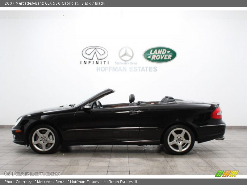 Black / Black 2007 Mercedes-Benz CLK 550 Cabriolet