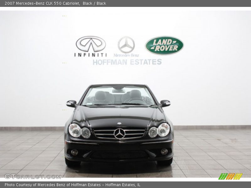 Black / Black 2007 Mercedes-Benz CLK 550 Cabriolet