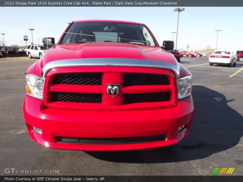 Flame Red / Dark Slate Gray/Medium Graystone 2012 Dodge Ram 1500 Express Crew Cab 4x4