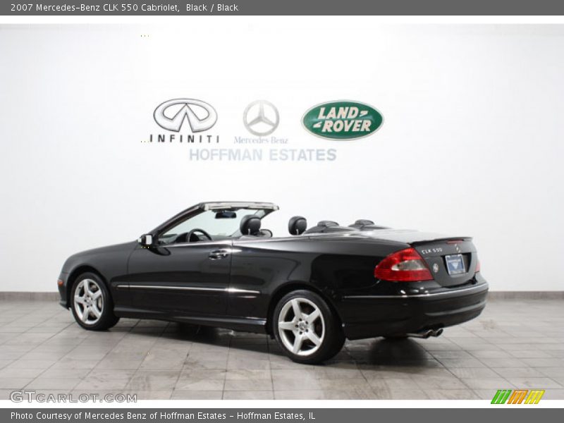 Black / Black 2007 Mercedes-Benz CLK 550 Cabriolet