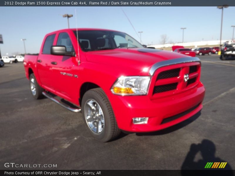 Flame Red / Dark Slate Gray/Medium Graystone 2012 Dodge Ram 1500 Express Crew Cab 4x4