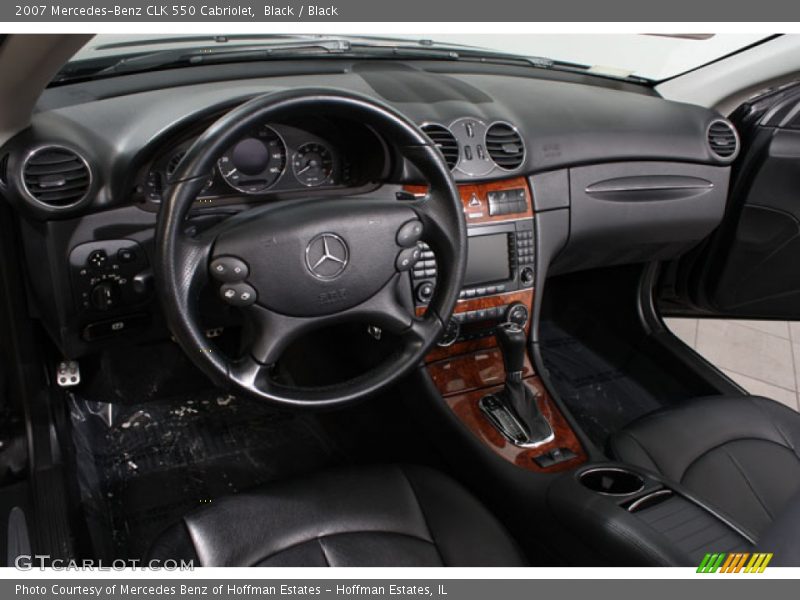 Black / Black 2007 Mercedes-Benz CLK 550 Cabriolet
