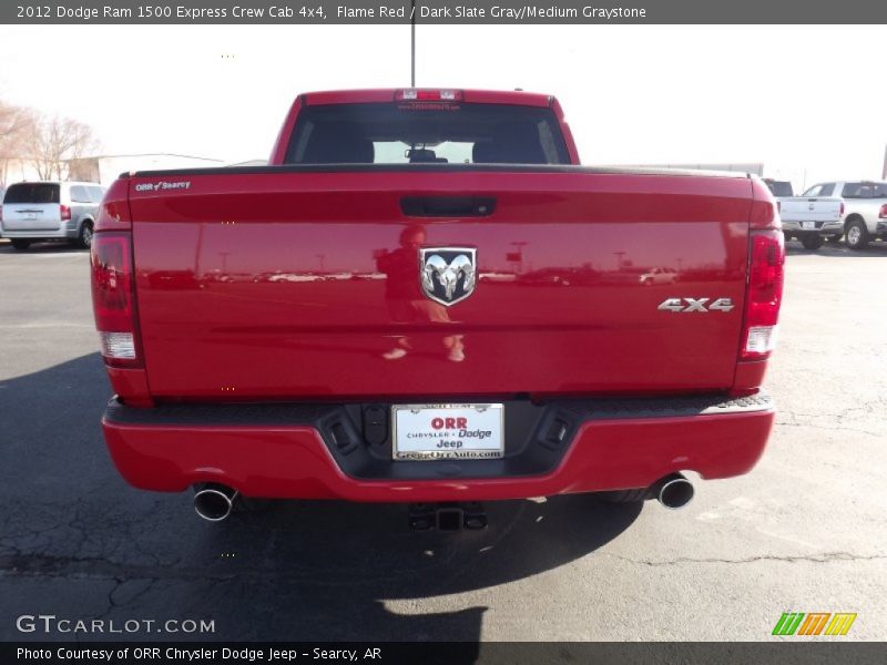 Flame Red / Dark Slate Gray/Medium Graystone 2012 Dodge Ram 1500 Express Crew Cab 4x4