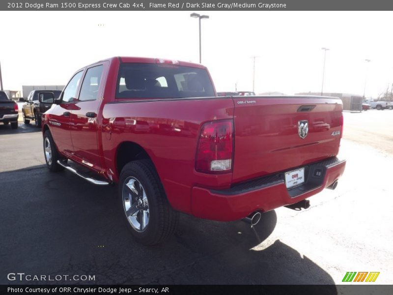 Flame Red / Dark Slate Gray/Medium Graystone 2012 Dodge Ram 1500 Express Crew Cab 4x4