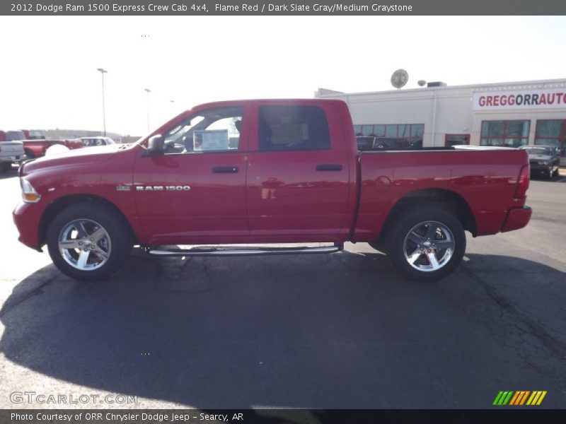 Flame Red / Dark Slate Gray/Medium Graystone 2012 Dodge Ram 1500 Express Crew Cab 4x4
