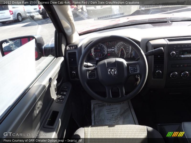Flame Red / Dark Slate Gray/Medium Graystone 2012 Dodge Ram 1500 Express Crew Cab 4x4