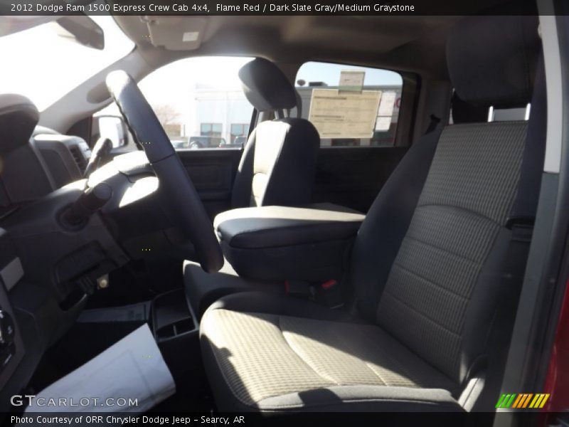 Flame Red / Dark Slate Gray/Medium Graystone 2012 Dodge Ram 1500 Express Crew Cab 4x4