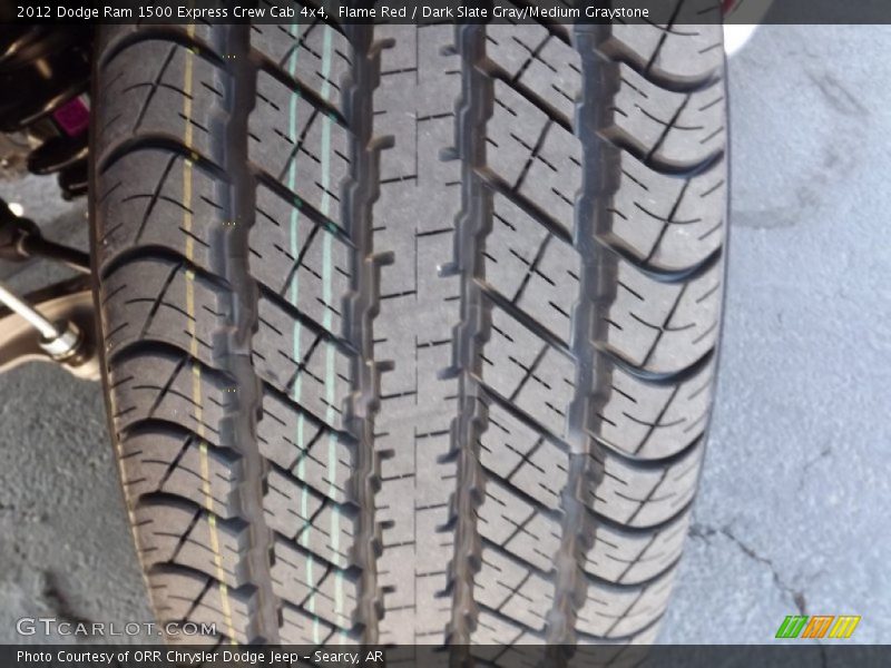 Flame Red / Dark Slate Gray/Medium Graystone 2012 Dodge Ram 1500 Express Crew Cab 4x4