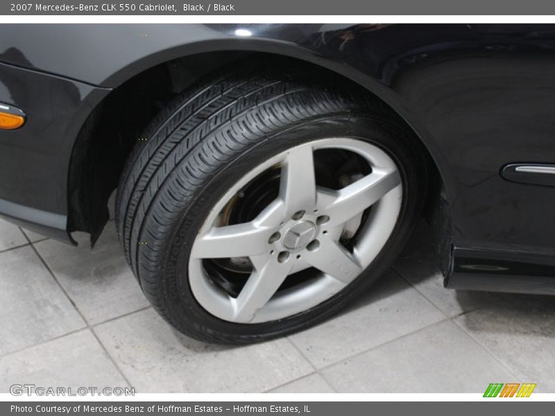 Black / Black 2007 Mercedes-Benz CLK 550 Cabriolet