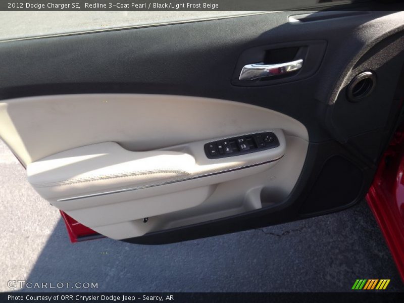 Redline 3-Coat Pearl / Black/Light Frost Beige 2012 Dodge Charger SE