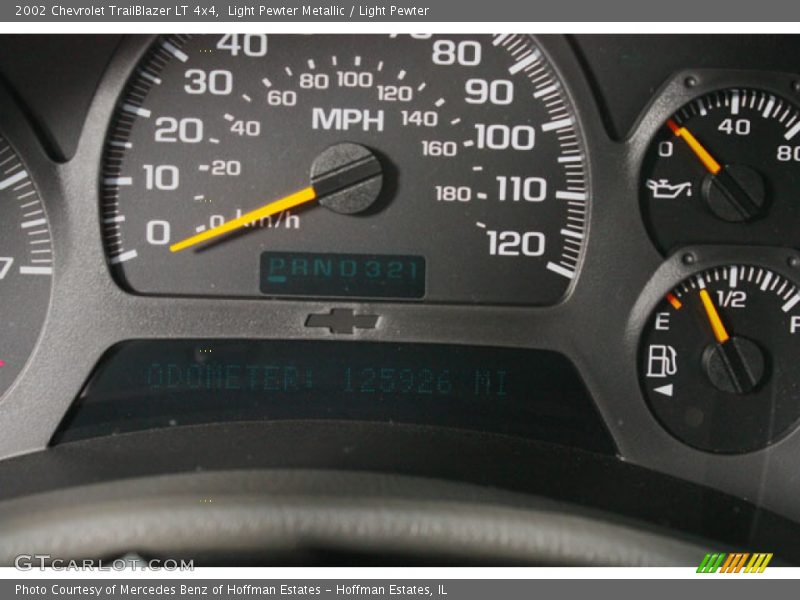 Light Pewter Metallic / Light Pewter 2002 Chevrolet TrailBlazer LT 4x4