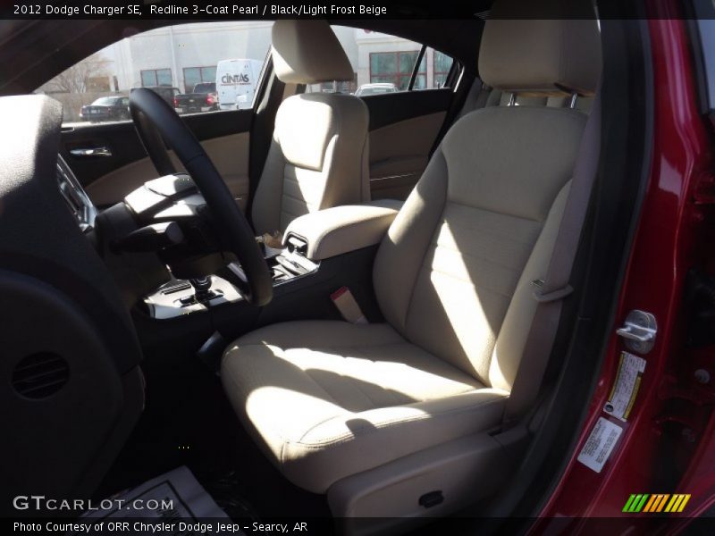 Redline 3-Coat Pearl / Black/Light Frost Beige 2012 Dodge Charger SE