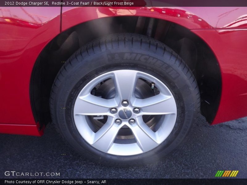 Redline 3-Coat Pearl / Black/Light Frost Beige 2012 Dodge Charger SE