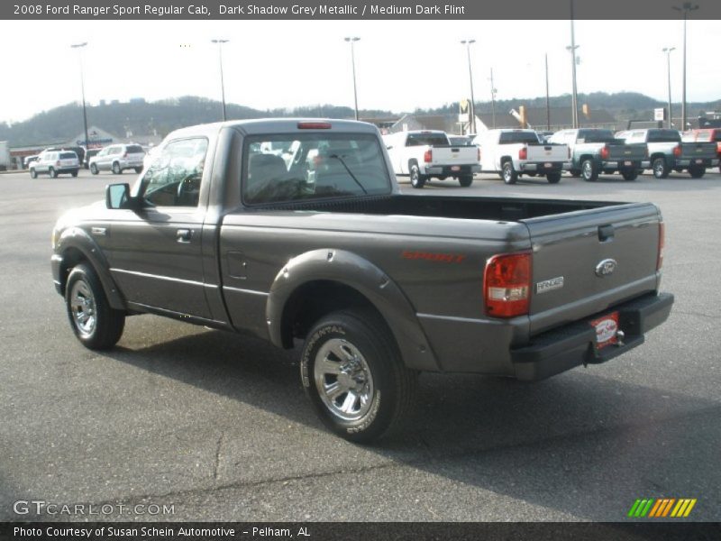 Dark Shadow Grey Metallic / Medium Dark Flint 2008 Ford Ranger Sport Regular Cab