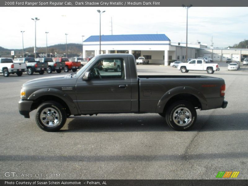 Dark Shadow Grey Metallic / Medium Dark Flint 2008 Ford Ranger Sport Regular Cab