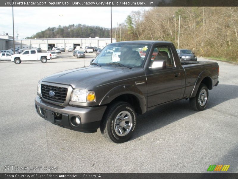 Dark Shadow Grey Metallic / Medium Dark Flint 2008 Ford Ranger Sport Regular Cab