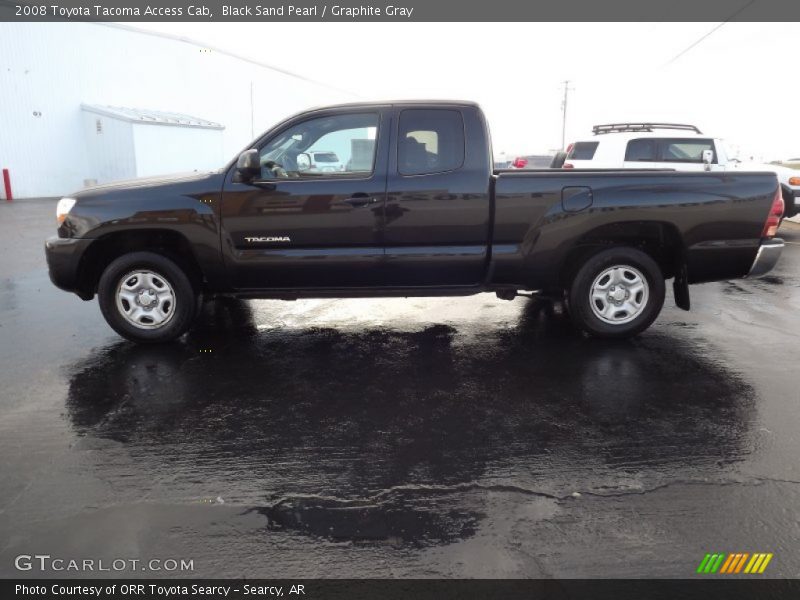 Black Sand Pearl / Graphite Gray 2008 Toyota Tacoma Access Cab