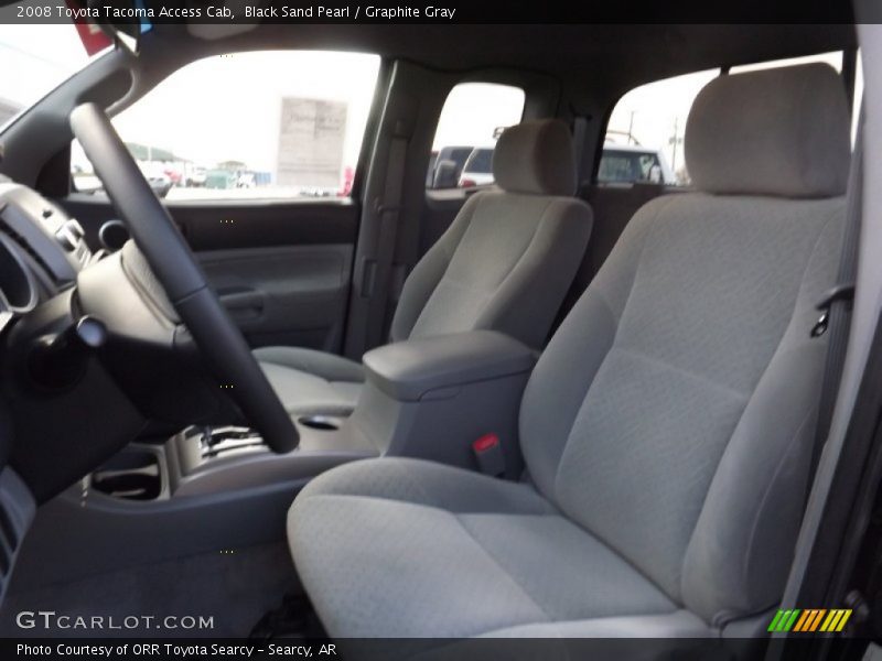 Black Sand Pearl / Graphite Gray 2008 Toyota Tacoma Access Cab