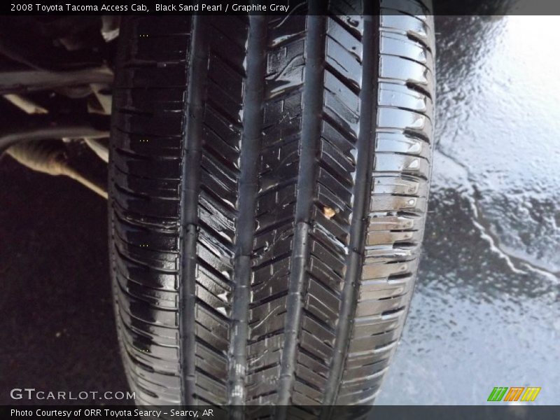 Black Sand Pearl / Graphite Gray 2008 Toyota Tacoma Access Cab