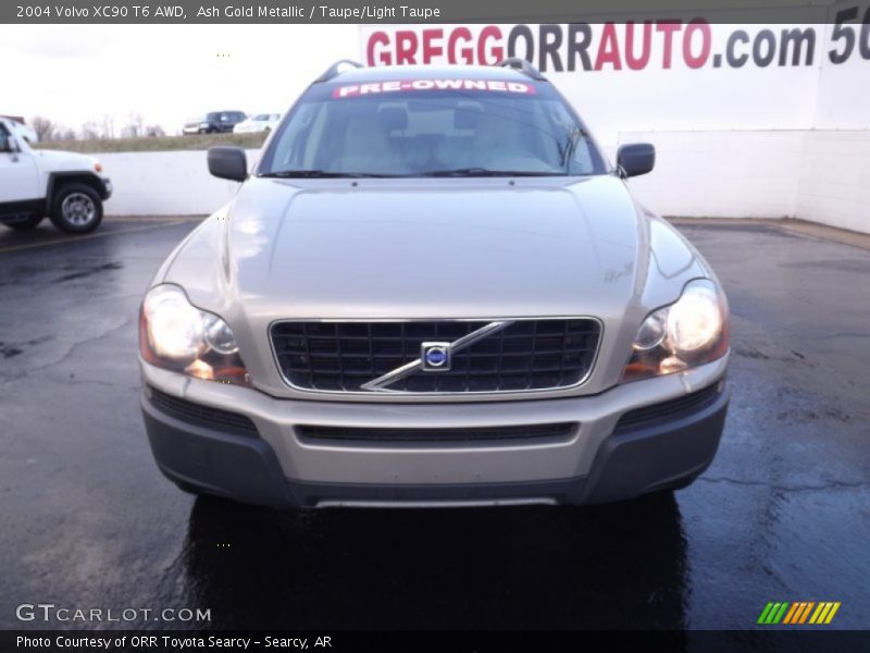 Ash Gold Metallic / Taupe/Light Taupe 2004 Volvo XC90 T6 AWD
