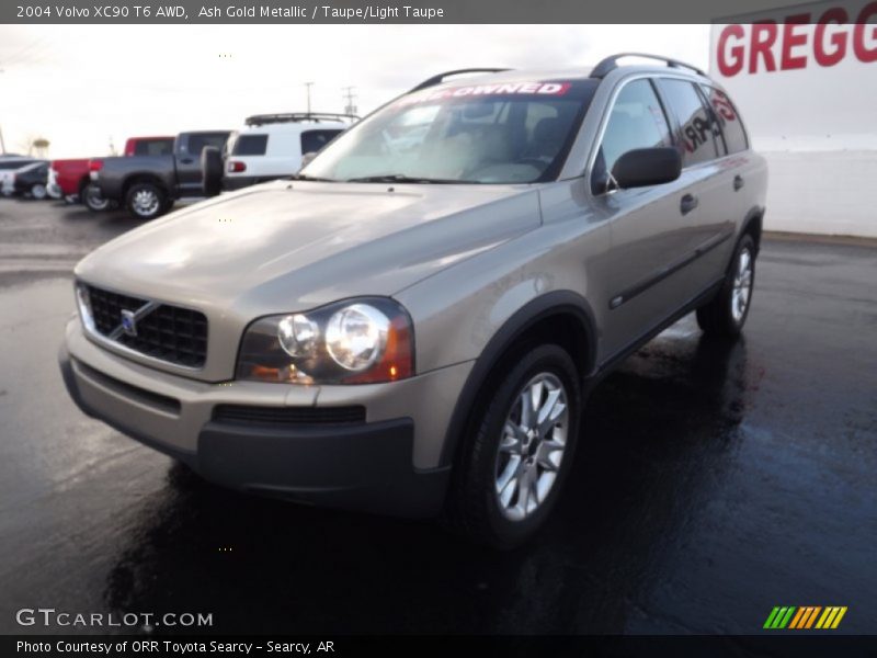 Ash Gold Metallic / Taupe/Light Taupe 2004 Volvo XC90 T6 AWD