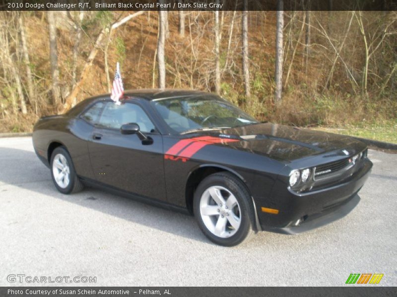 Brilliant Black Crystal Pearl / Dark Slate Gray 2010 Dodge Challenger R/T